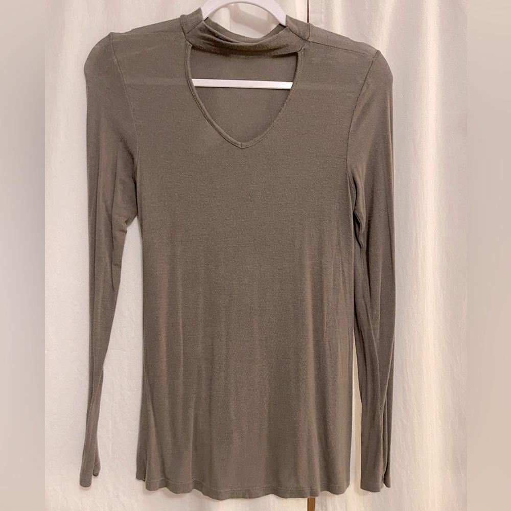 mock neck tunic